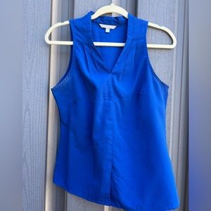 Banana Republic (outlet) Cobalt Blue Sleeveless Blouse
